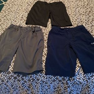 3 pairs YM Golf shorts  Nike,Under Armour